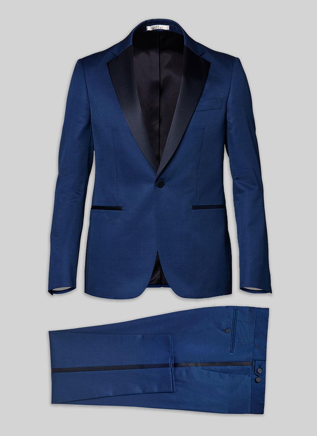 Men's blue tuxedo Fursac - S3OSMO-D539-34