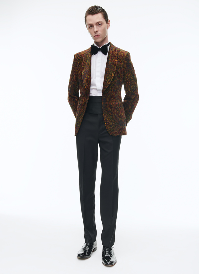 Men's brown tuxedo Fursac - S3COBS-CC55-G003
