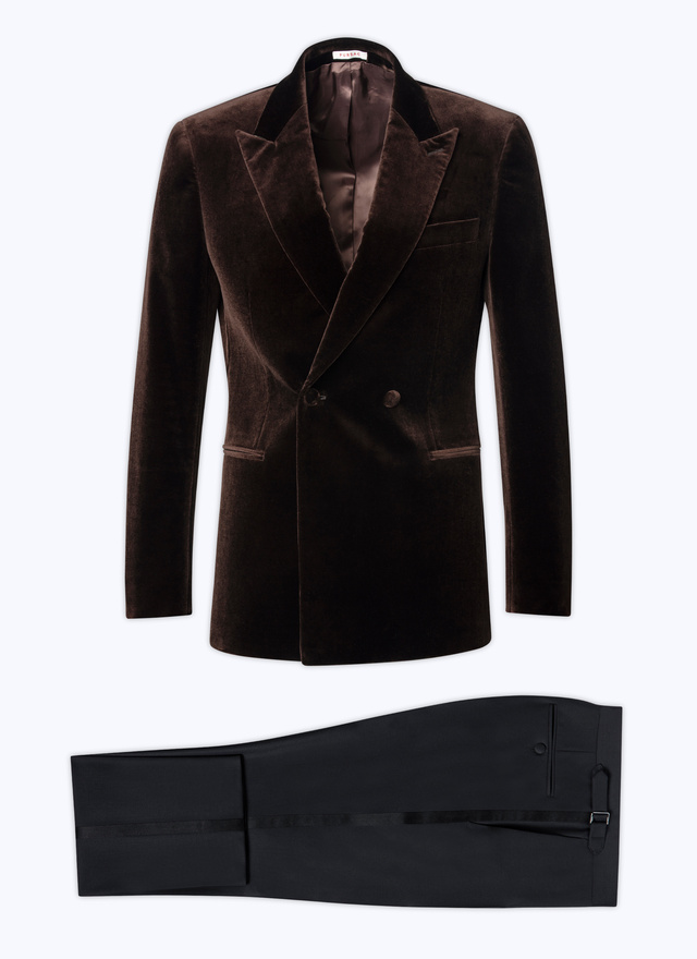 Men's chocolate brown tuxedo Fursac - 22HS3ADEL-AC63/18