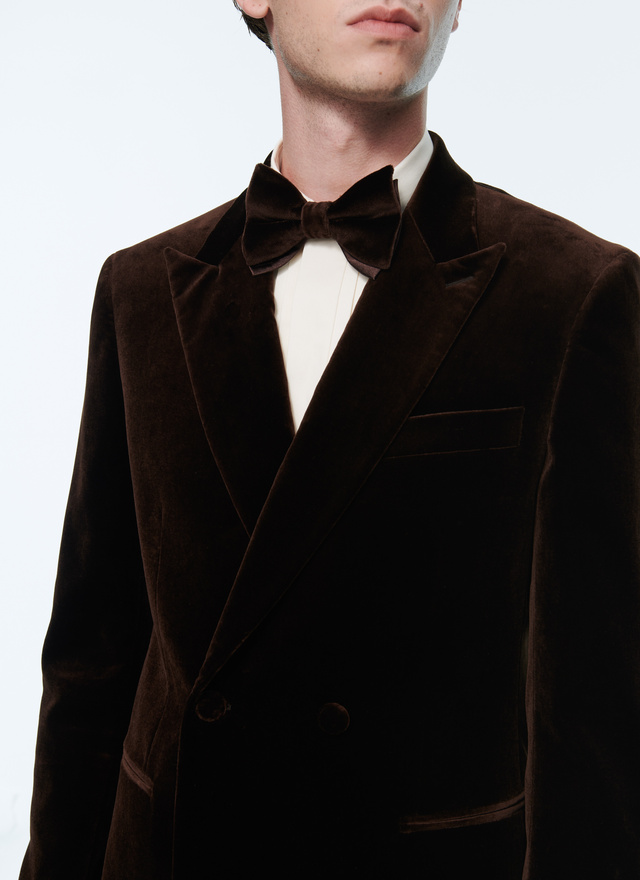 Men's chocolate brown tuxedo Fursac - S3ADEL-AC63-18