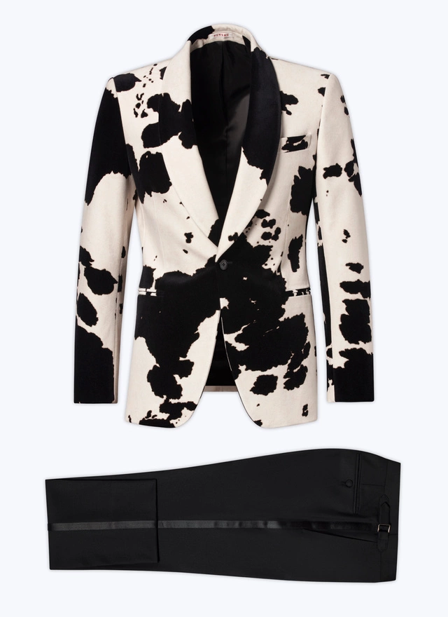 Men's cow print tuxedo Fursac - S3BERT-CC58-A003