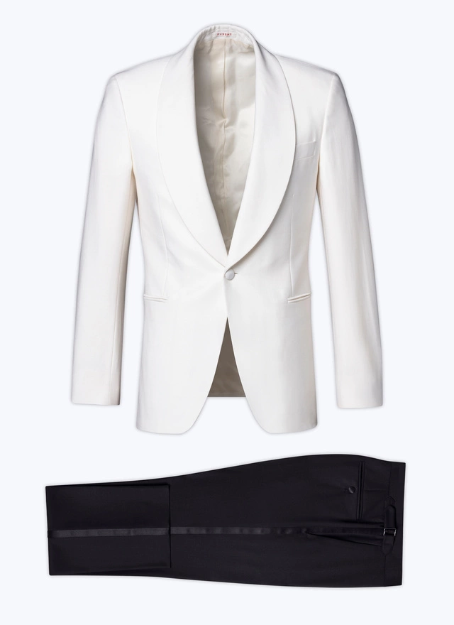 Men's ecru tuxedo Fursac - S3FERT-FV48-A002