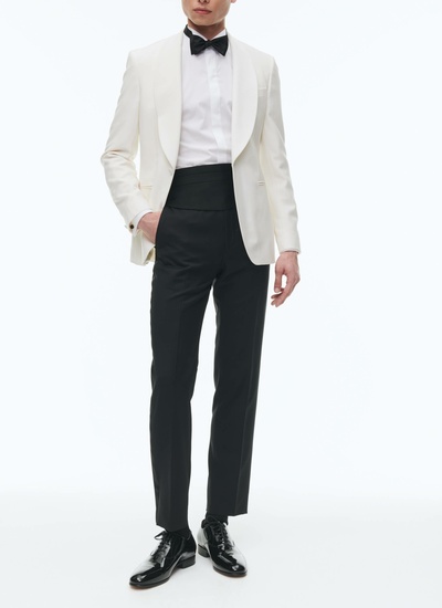 Men's ecru tuxedo Fursac - S3FERT-GV48-A002