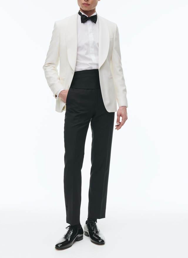 Men's ecru tuxedo Fursac - S3FERT-GV48-A002