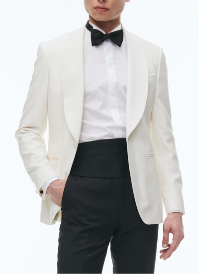 Men's ecru tuxedo Fursac - V3FERT-GV48-A002
