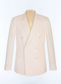 Wool double-breasted tuxedo jacket - V3FSMO-GV48-A002