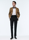 Velvet tuxedo with leopard print - S3AVOP-AC61-11