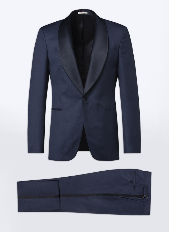 Men's tuxedo navy blue virgin wool Fursac - PERS3VERT-PC64/31