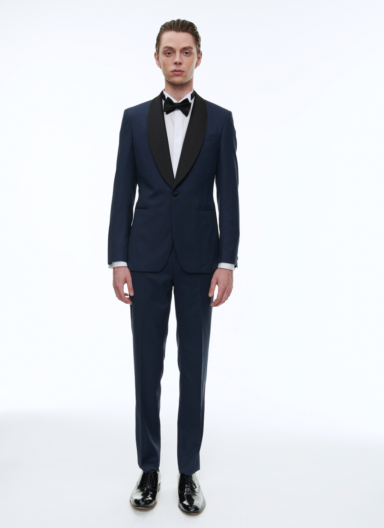 Men's tuxedo navy blue virgin wool Fursac - S3VERT-PC64-31