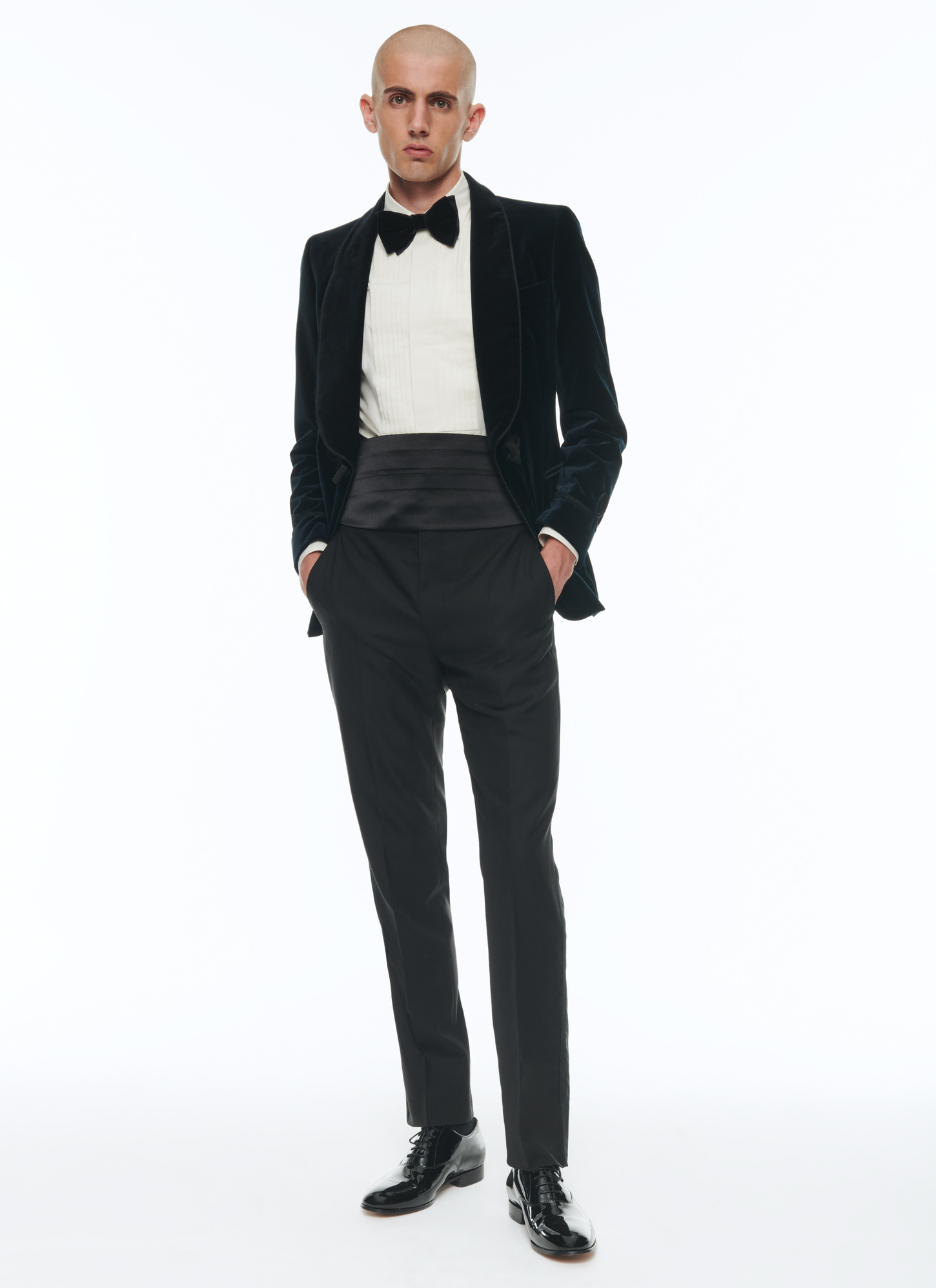 Men's navy blue tuxedo Fursac - S3CBRA-CC59-D030