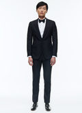 Virgin wool faille fitted tuxedo - S3DALS-RC47-30