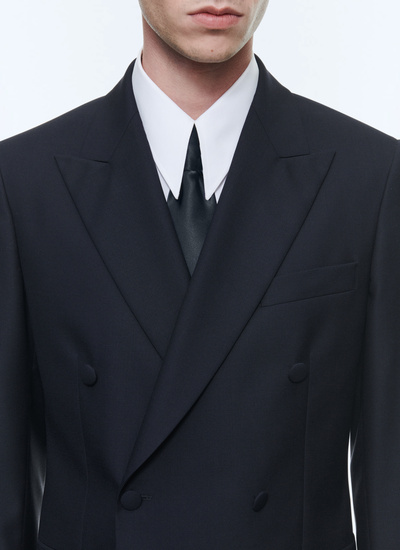 Men's tuxedo navy blue virgin wool faille Fursac - S3DSMO-RC47-30