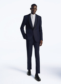 Navy blue wool and mohair tuxedo - S3SOPS-SC25-30