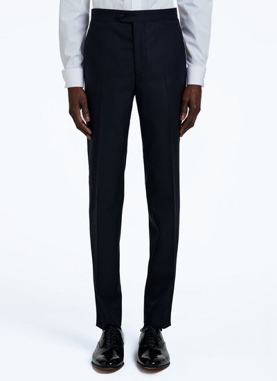 Men's blue, navy blue virgin wool tuxedo Fursac - S3VOKS-RC47-30