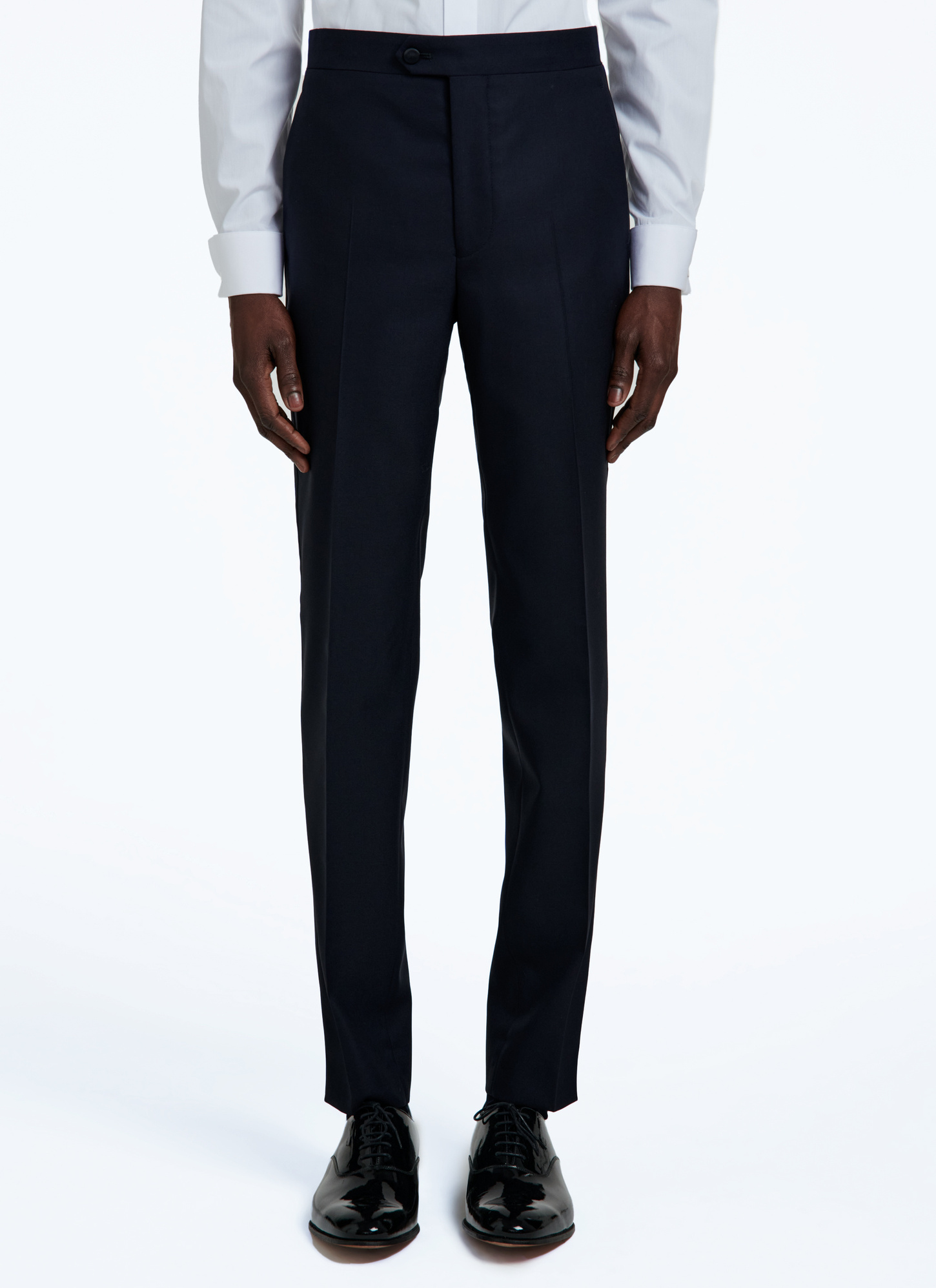 Men's blue, navy blue virgin wool tuxedo Fursac - S3VOKS-RC47-30