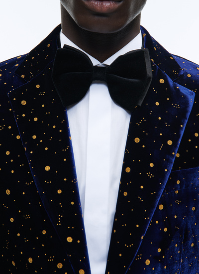 Men's tuxedo navy blue velvet Fursac - 22HS3ACOZ-AC64/31