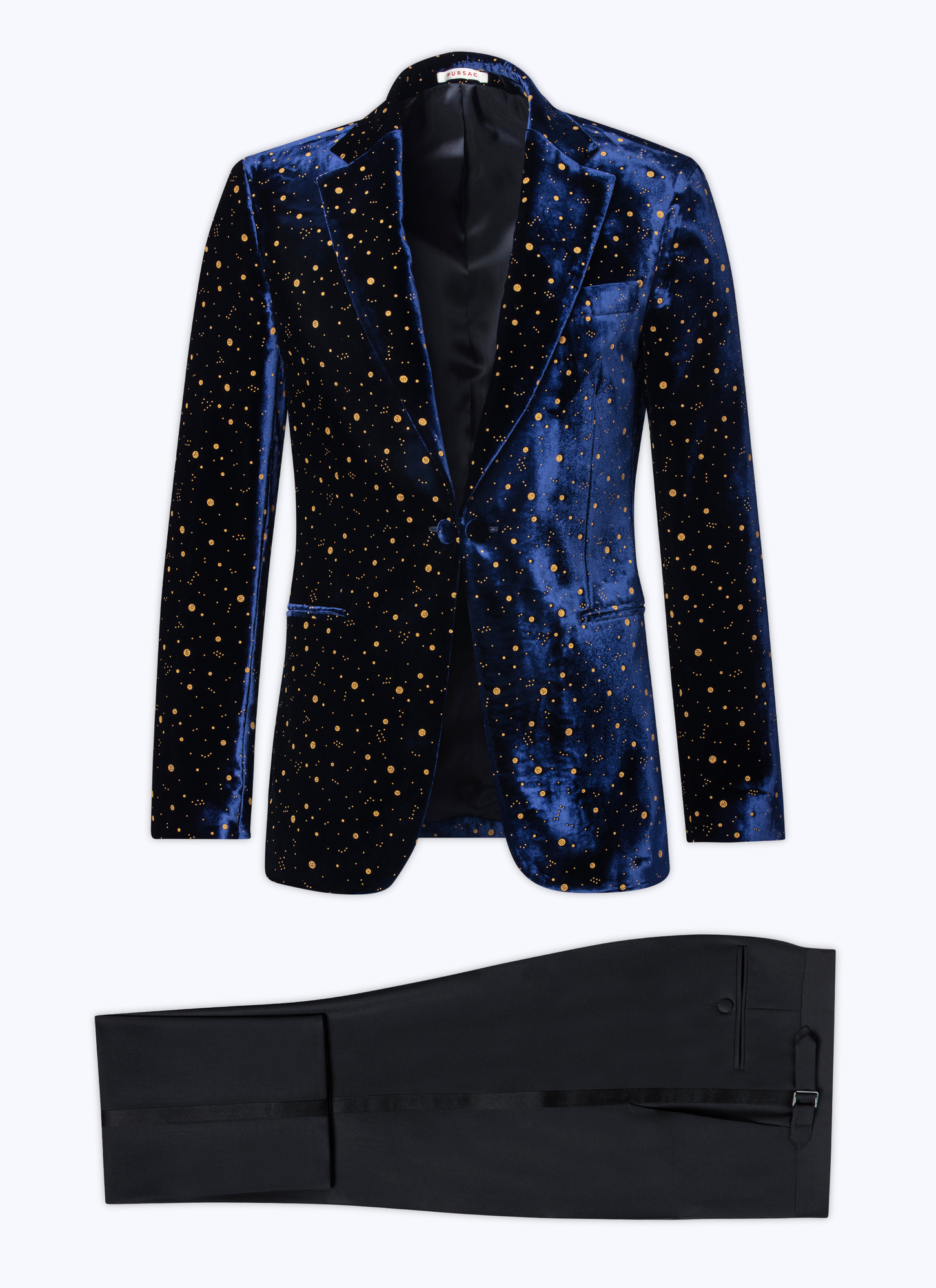 Men's tuxedo navy blue velvet Fursac - S3ACOZ-AC64-31