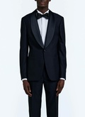 Wool tuxedo jacket with a micro pattern - V3COBY-RC47-30