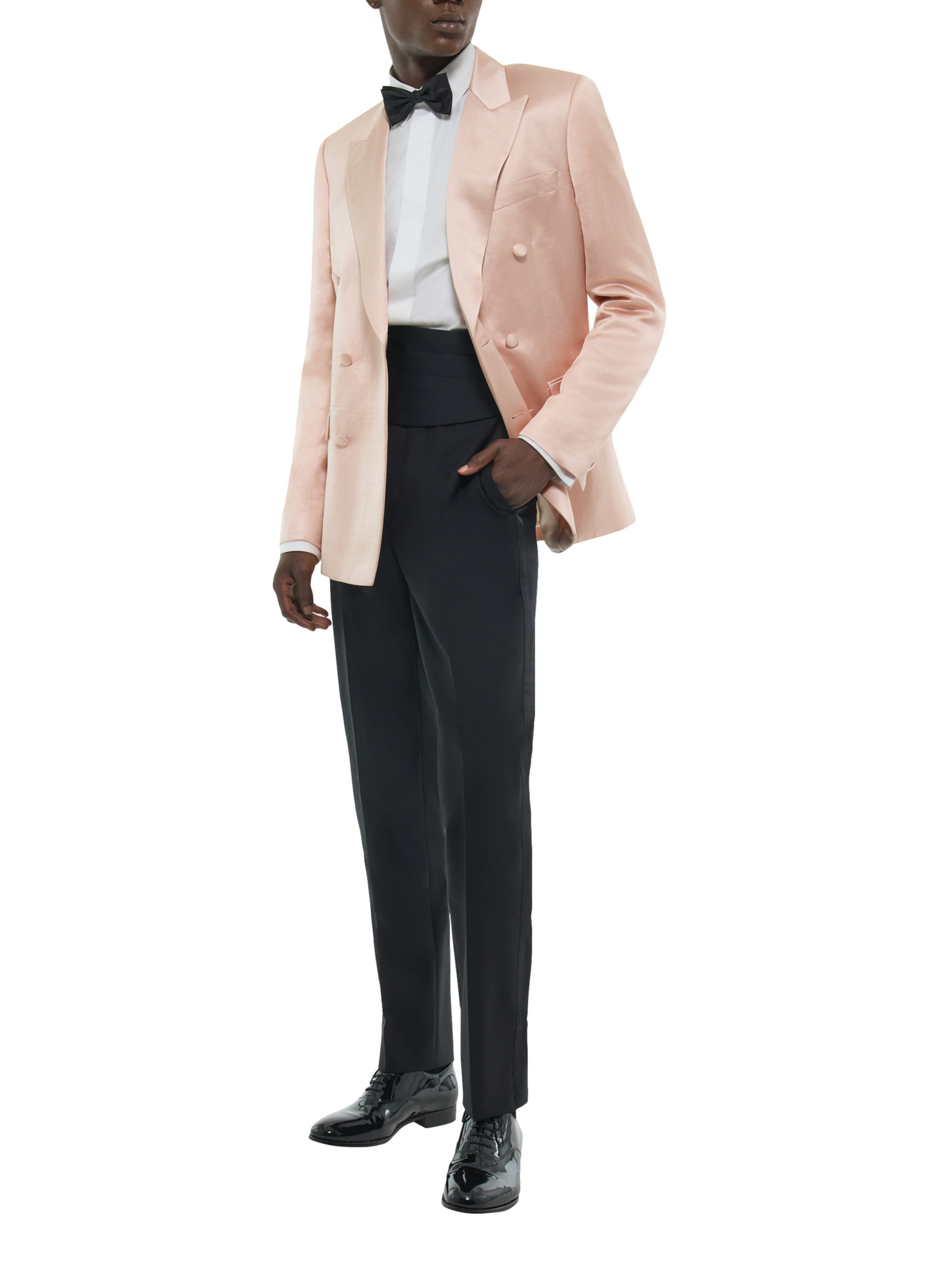 Men's pale pink tuxedo Fursac - V3FSMO-FC11-F007