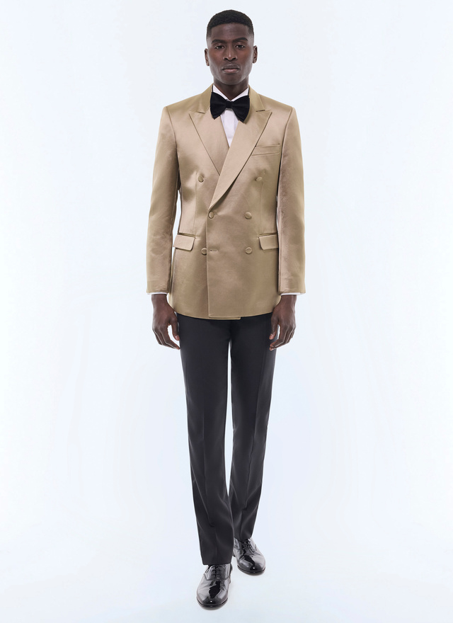Men's tuxedo bronze satin canvas Fursac - S3FSMO-GX06-E009