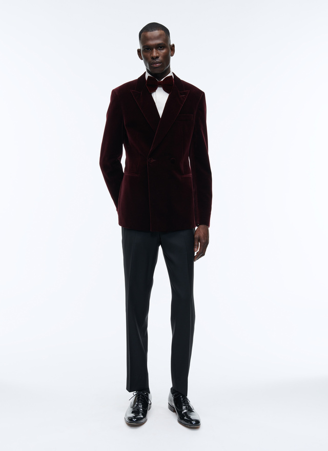 Men's tuxedo burgundy velvet Fursac - S3ADEL-RC66-71