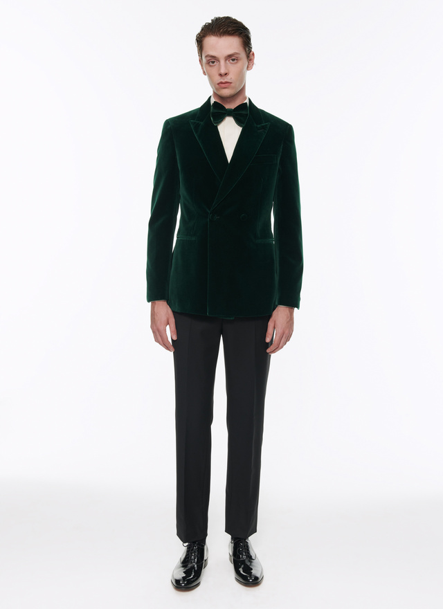 Men's tuxedo green velvet Fursac - S3ADEL-RC66-40