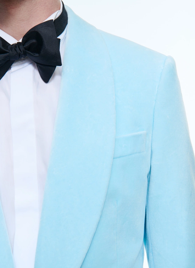Men's ice blue tuxedo Fursac - S3DOBS-C711-D006