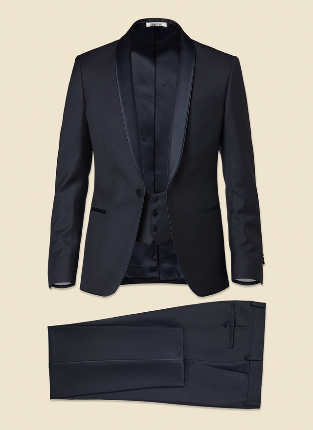 Men's midnight blue tuxedo Fursac - S3IGGY-C555-30