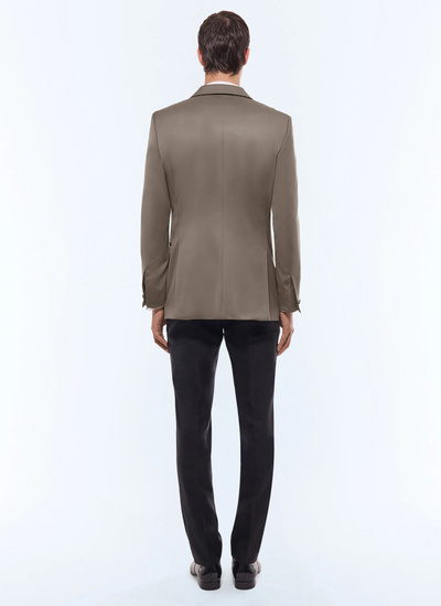 Men's taupe brown tuxedo Fursac - S3FERT-GV48-G014