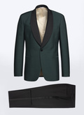 Green mohair, silk and wool tuxedo - S3VERT-VC21-40