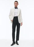 Ecru wool, mohair and silk tuxedo - 23ES3BERT-BC48-03