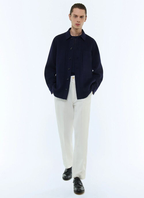 Two-faced woolen cloth jacket