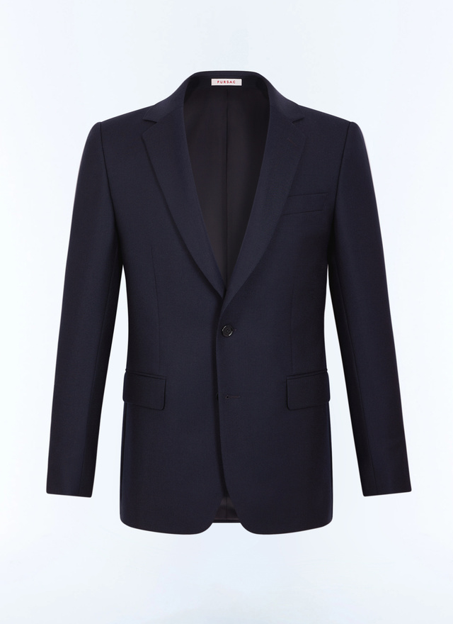 Veste de costume bleu homme tissu principal: 100% laine viergedessous col: 80% polyester, 20% viscosedoublure corps: 100% viscosedoublure manches: 57% viscose, 41% acétate, 2% cupro Fursac - V3FOXA-LC14-D030