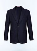 Veste de costume en laine à chevrons - V3LOCA-LC10-D030