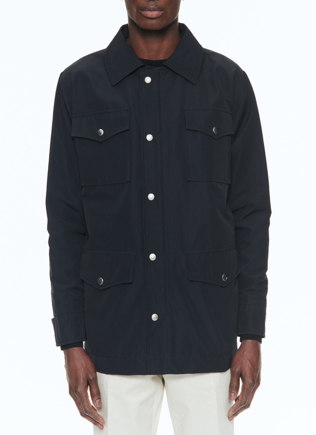 Veste homme bleu marine toile de polycoton Fursac - M3BELO-BM14-30
