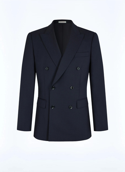 Veste bleu homme toile de laine vierge fresco Fursac - V3FOCA-BV01-30