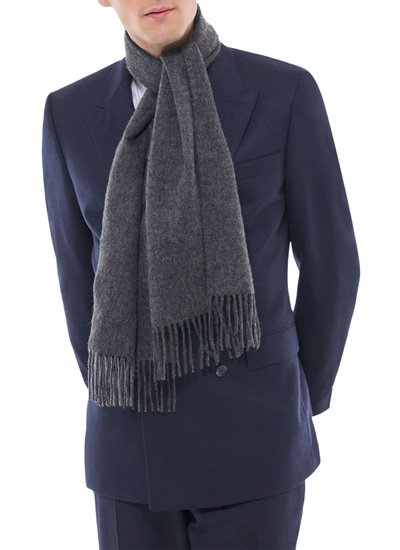 Veste homme bleu marine flanelle de laine vierge certifiée Fursac - V3FOCA-EC29-D030
