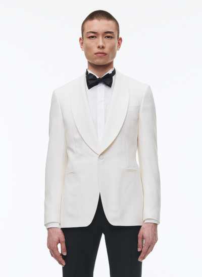 Veste homme ecru laine vierge certifiée Fursac - V3FERT-FV48-A002