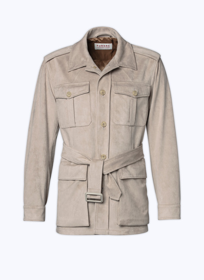 Veste beige homme polyester et élastodiène Fursac - M3ARNO-AM04-14