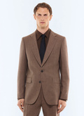 Veste en laine à pied-de-poule - V3JEXU-LC04-G022