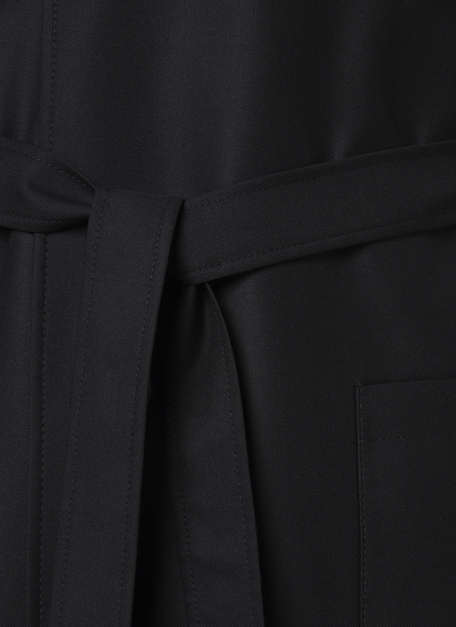 Veste noir homme laine vierge grain de poudre Fursac - 22HV3APEN-AX32/20