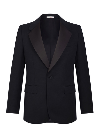 Veste noir homme tissu principal: 100% laine viergedessous col: 80% polyester, 20% viscosedessus col: 100% polyesterdoublure corps: 100% viscose Fursac - V3LINO-LV01-B020