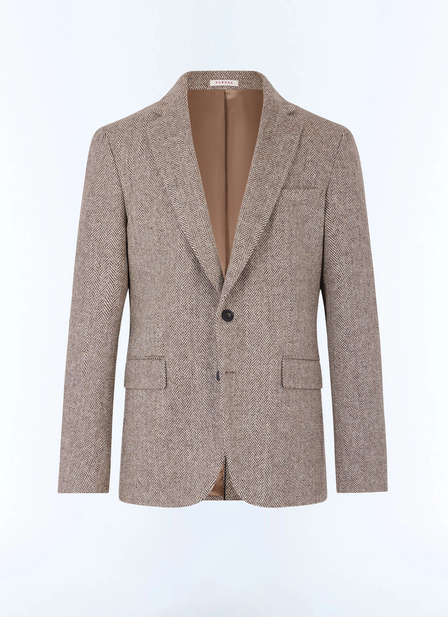 Veste beige homme laine vierge Fursac - V3FRAT-GX02-G018