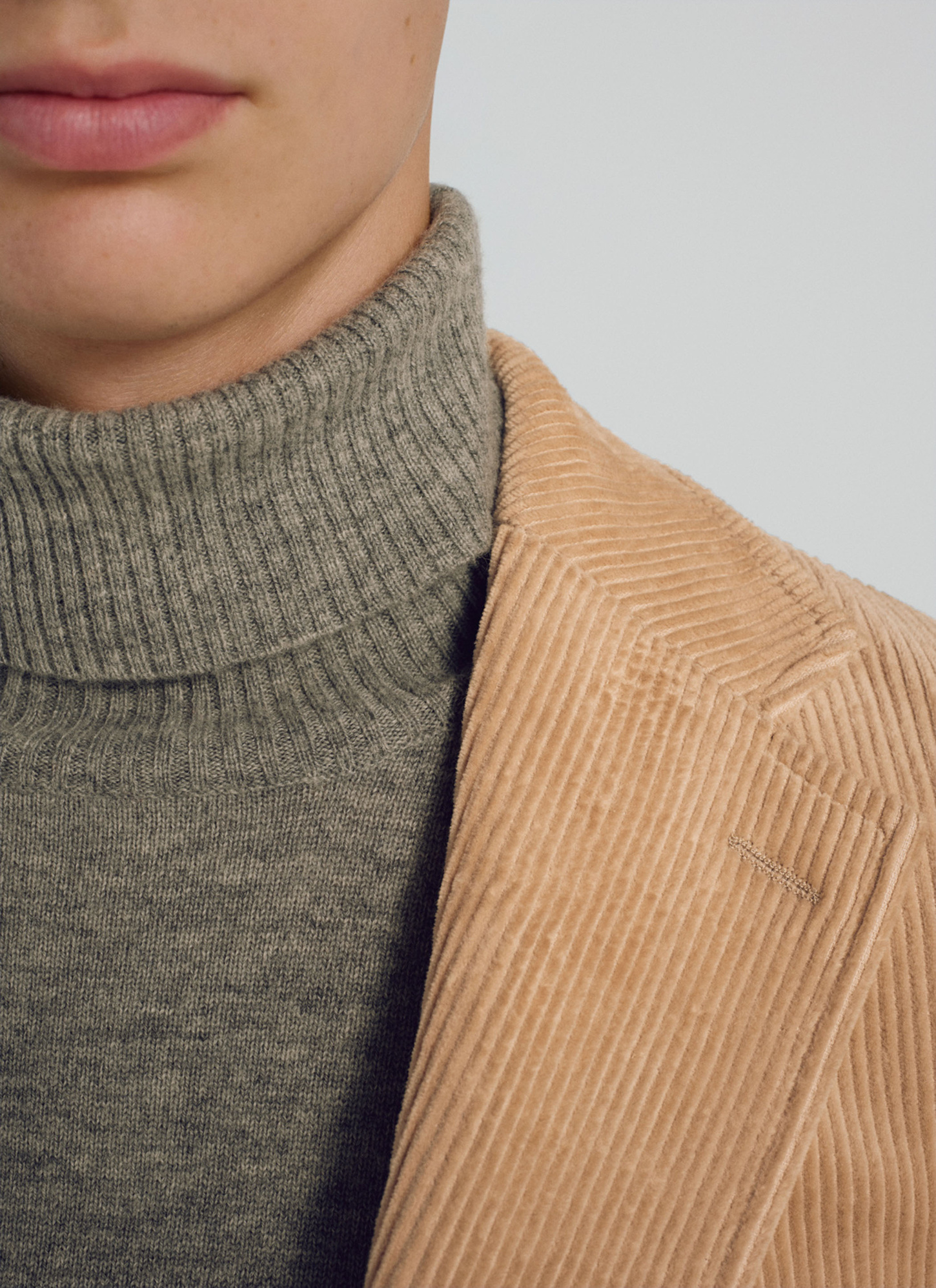 Veste homme beige velours côtelé Fursac - V3TEAM-TX03-04