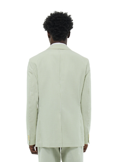 Veste homme seersucker de coton Fursac - V3FLEN-FX01-H004