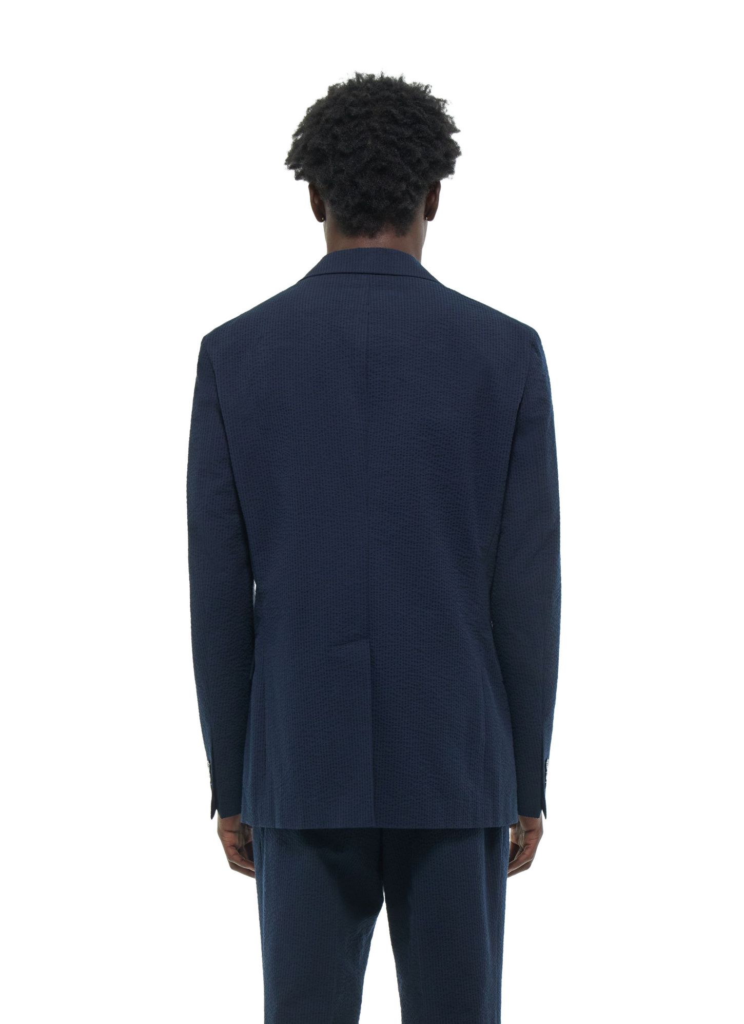 Veste homme seersucker de coton biologique Fursac - V3FAMO-LX15-D030