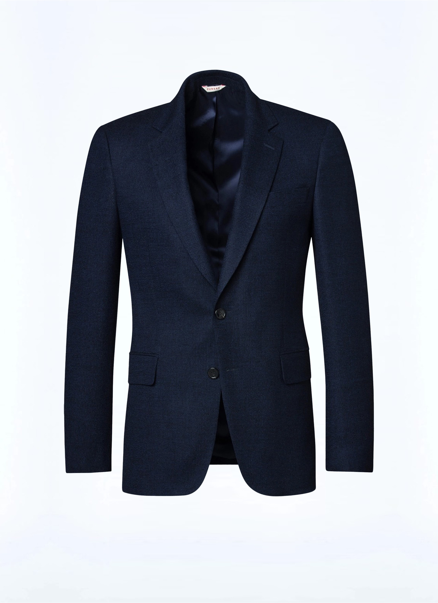 Veste bleu homme natté de laine vierge Fursac - V3AXEL-AV04-31