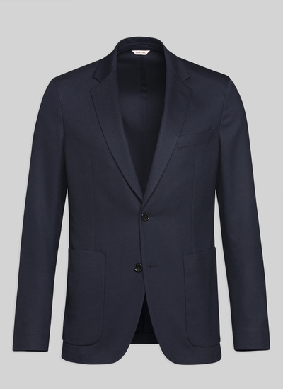 Veste bleu homme laine vierge et élasthanne Fursac - V3VAFA-VC07-30
