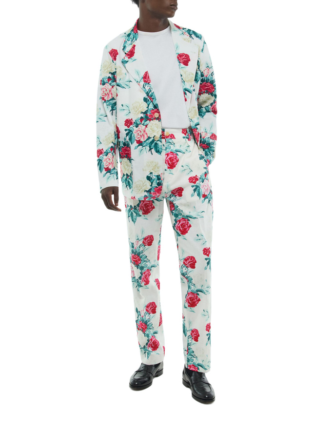 Veste rose homme toile de coton et lin Fursac - V3FANA-FX12-L001