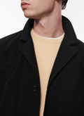 Travel jacket en moleskine de coton noir - 22HV3ALOE-AX10/20